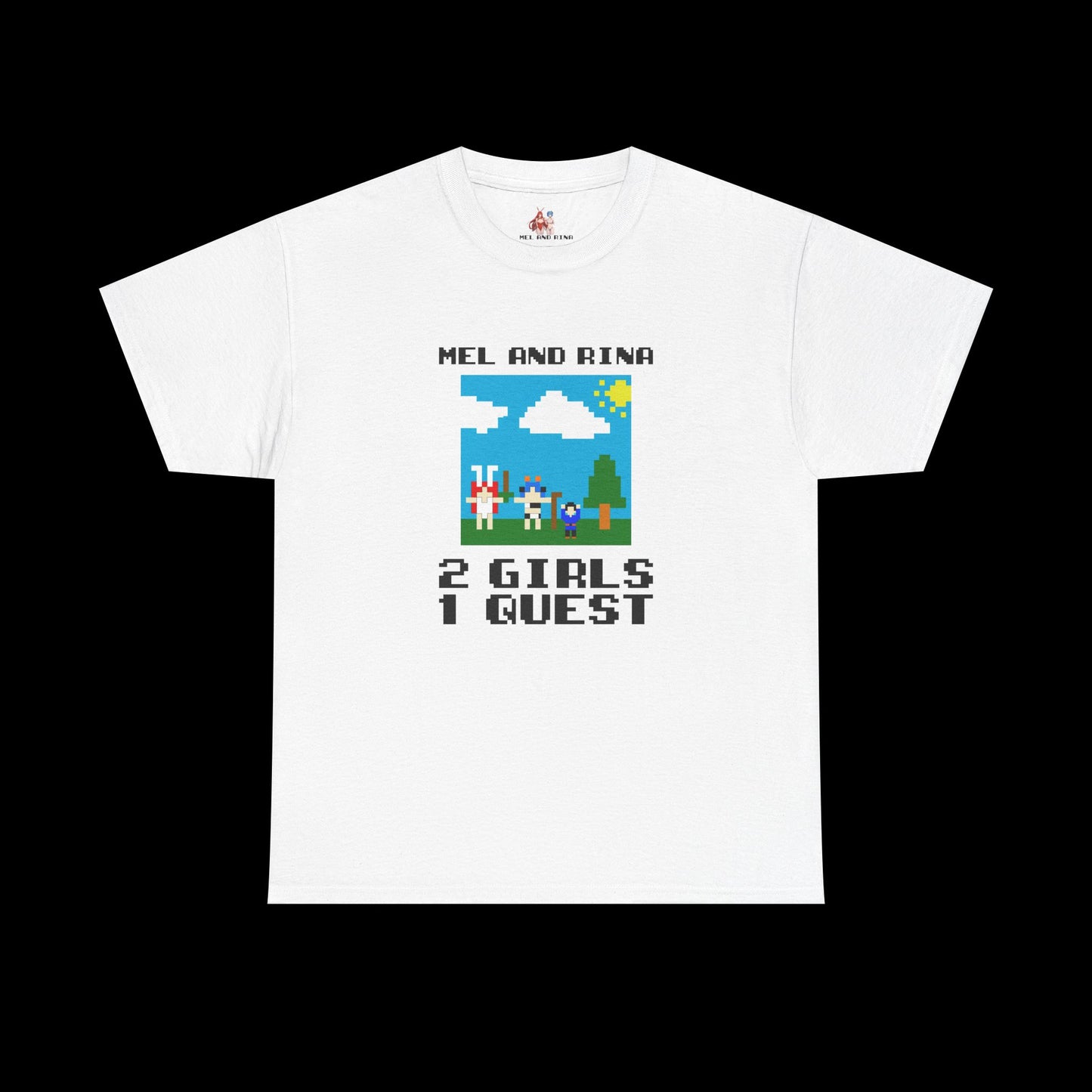 2 Girls 1 Quest - Mel and Rina Official Band Tee
